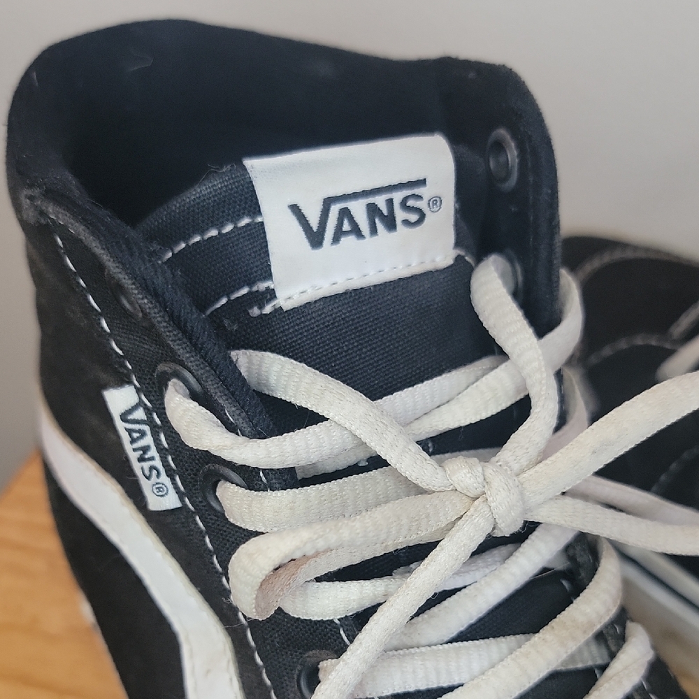 Vans Black and White High-Top Sneakers - Picture 2 of 5